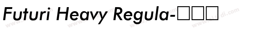 Futuri Heavy Regula字体转换